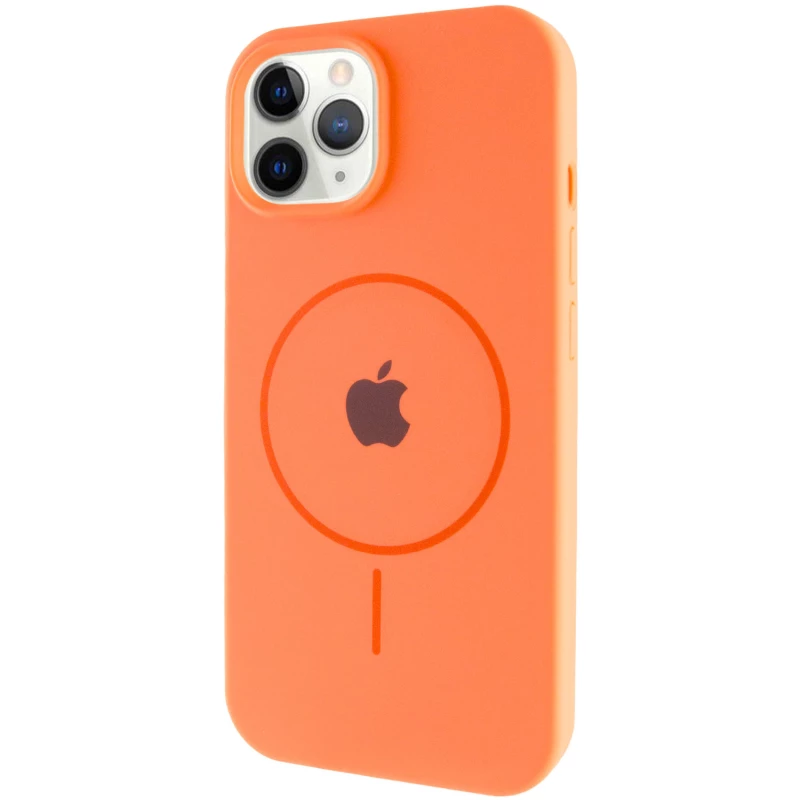 Чехол Silicone Armor Max with MagSafe для Apple iPhone 12 Pro Max (6.7") – Оранжевый / Papaya. Фото 2 из 6