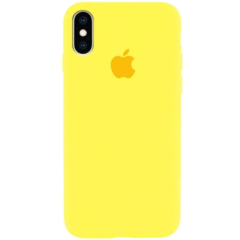 

Чохол Silicone Case з закритим низом на Apple iPhone XS (5.8") (Жовтий / Yellow)