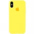 Чохол Silicone Case з закритим низом на Apple iPhone XS (5.8") – Жовтий / Yellow. Фото 1 з 1