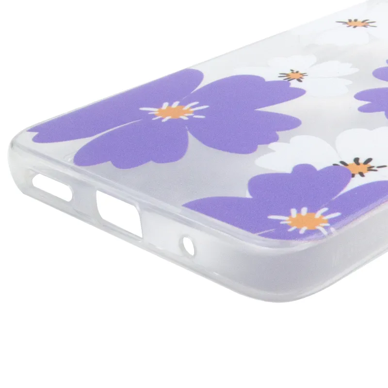 Чохол TPU Clear Joy для Motorola Moto G17 Power – Pastel Daisies. Фото 6 з 6