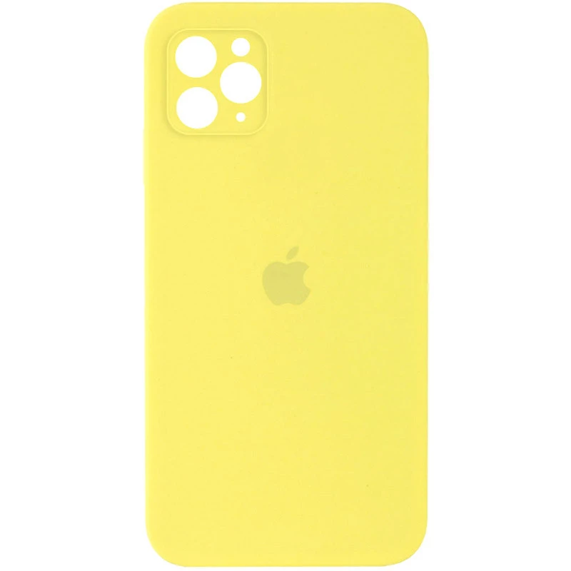 Чохол Silicone Case Square з захистом камери на Apple iPhone 11 Pro (5.8") – Жовтий / Yellow. Фото 1 з 1