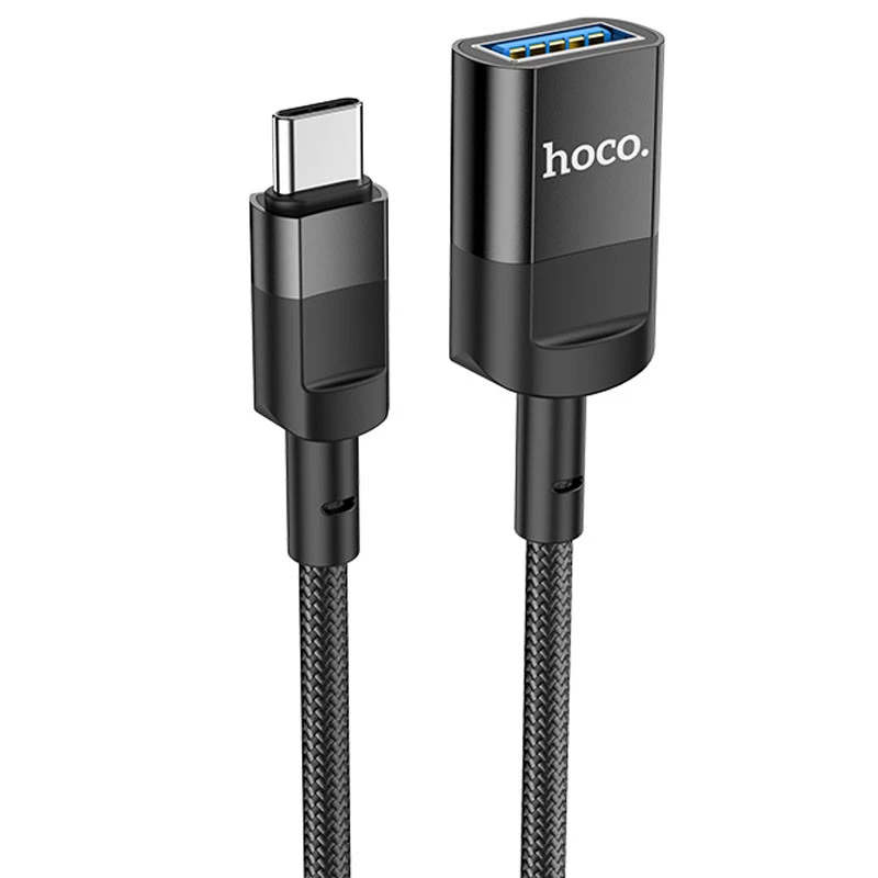 

Перехідник Hoco U107 Type-C male to USB female USB3.0 (Black)