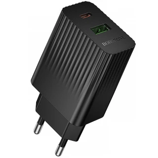 СЗУ Borofone BAS76A Source PD30W+QC3.0  (1USB-A/1C) фото 1 из 3