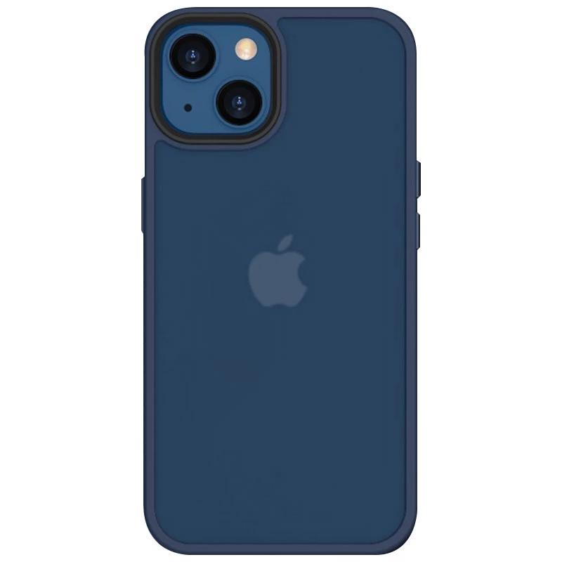 Чохол TPU+PC Lyon Frosted на Xiaomi Redmi 12C / Poco C55 – Синій / Navy Blue. Фото 1 з 7