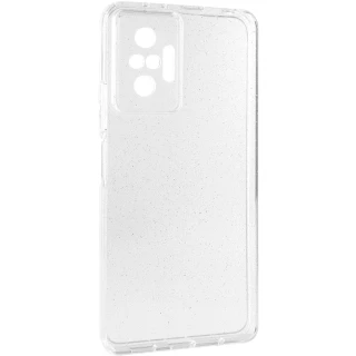 Блестящий силиконовый чехол на Xiaomi Redmi Note 10 Pro