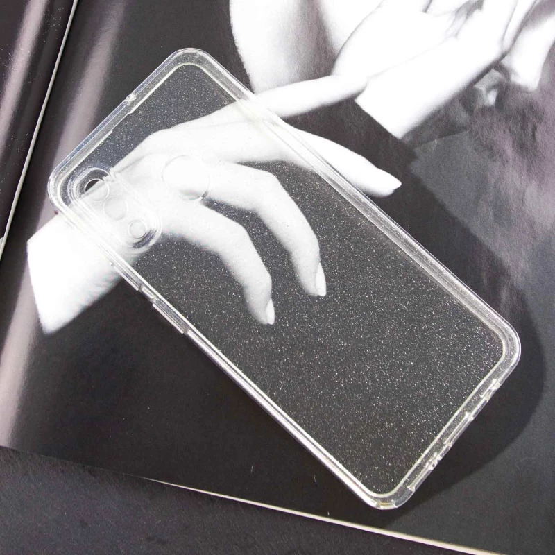 Прозрачный чехол с блестками Samsung Galaxy A20 / A30 – Clear. Фото 2 из 6