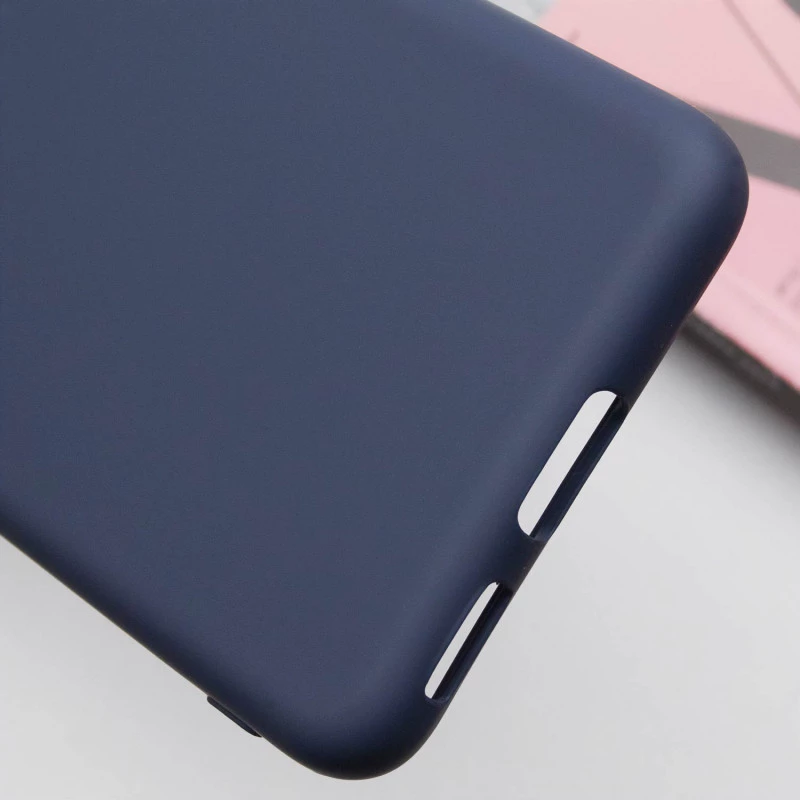 Цветной силиконовый чехол GETMAN с закрытой камерой на Samsung Galaxy S21 – Синий / Midnight Blue. Фото 6 из 6