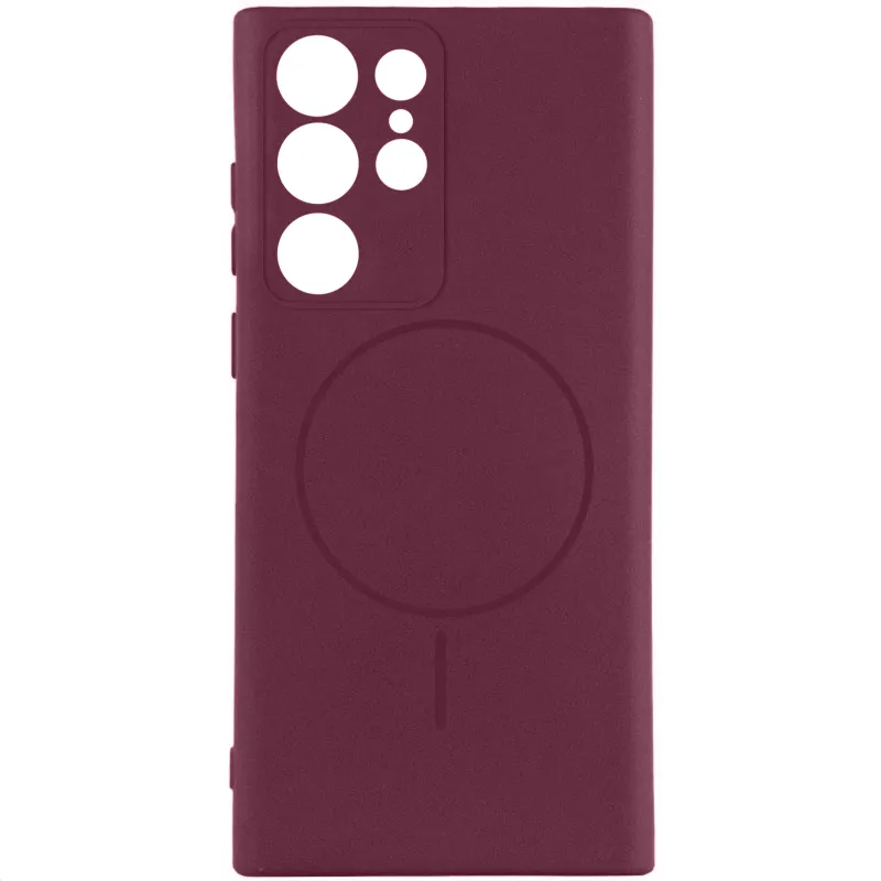 Чохол Silicone Cover Lakshmi Full Camera (AA) with Magnetic Fit для Samsung Galaxy S26 Ultra – Бордовий / Marsala. Фото 1 з 1