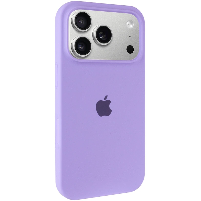 Чехол Silicone Case (AA) Logo with MagSafe для Apple iPhone 17 Pro Max (6.9") – Сиреневый / Dasheen. Фото 3 из 13