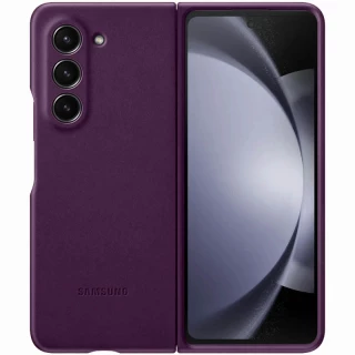 Кожаный чехол Leather Case Premium для Samsung Galaxy Z Fold5 — Purple