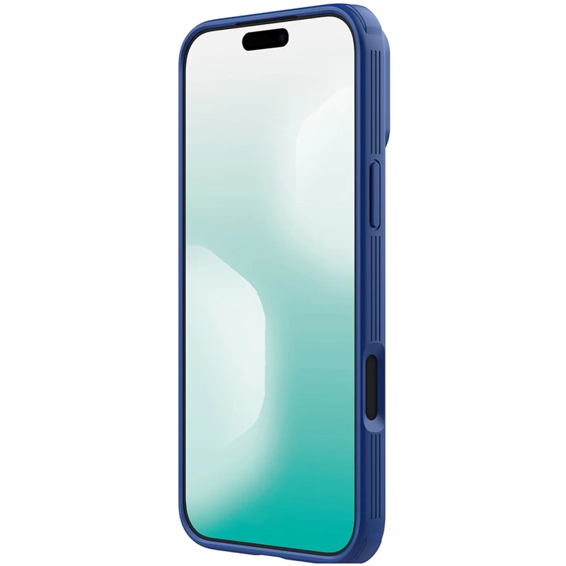 Карбоновая накладка Nillkin Pro со шторкой для камеры для Apple iPhone 17 Pro (6.3") – Blue. Фото 2 из 4