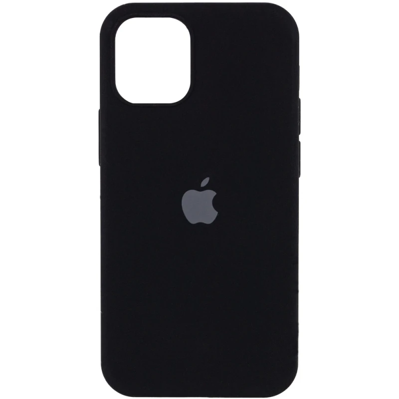Чохол Silicone Case з закритим низом на Apple iPhone 12 mini (5.4") – Чорний / Black. Фото 1 з 3