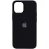 Чохол Silicone Case з закритим низом на Apple iPhone 12 mini (5.4") – Чорний / Black. Фото 1 з 3
