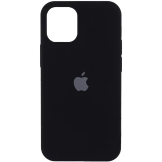 Чохол Silicone Case з закритим низом на Apple iPhone 14 Pro Max (6.7") — Чорний / Black