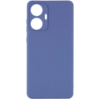 Кольоровий силіконовий чохол із захистом камери на Realme C55 — Блакитний / Mist blue