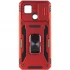 Ударостійкий чохол Square Ring зi шторкою на камеру на Xiaomi Redmi 9C – Червоний / Red. Фото 4 з 6