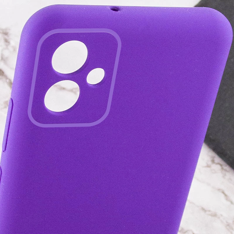 Кольоровий силіконовий чохол GETMAN із закритою камерою для Samsung Galaxy A06 – Фіолетовий / Purple. Фото 10 з 14