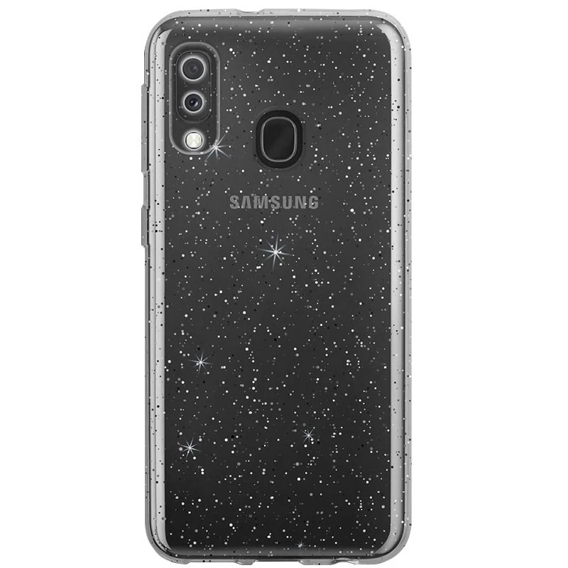 Прозрачный чехол с блестками Samsung Galaxy A20 / A30 – Clear. Фото 1 из 6