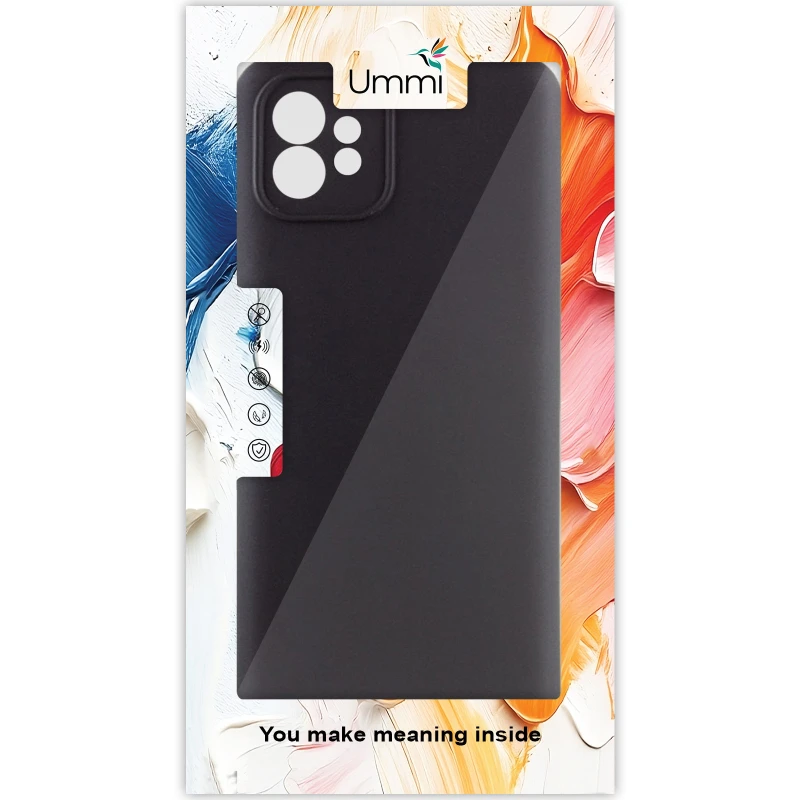 Чохол Silicone Cover Ummi Lakshmi Full Camera (AA) для Motorola Moto G32 – Чорний / Black. Фото 2 з 2