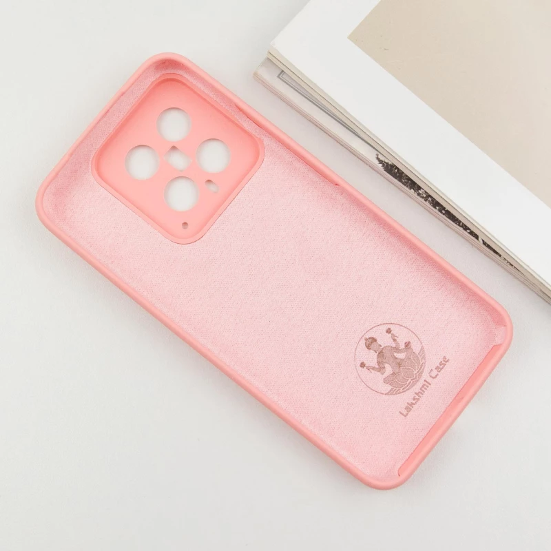 Чохол Silicone Case Lakshmi Plus з закритою камерою на Xiaomi 14 – Рожевий / Pink. Фото 5 з 7