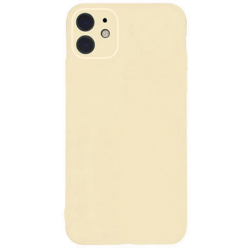 Чохол Silk Full Camera Protective (AA) NO LOGO для Apple iPhone 12 (6.1") – Бежевий / Antigue White. Фото 1 з 2