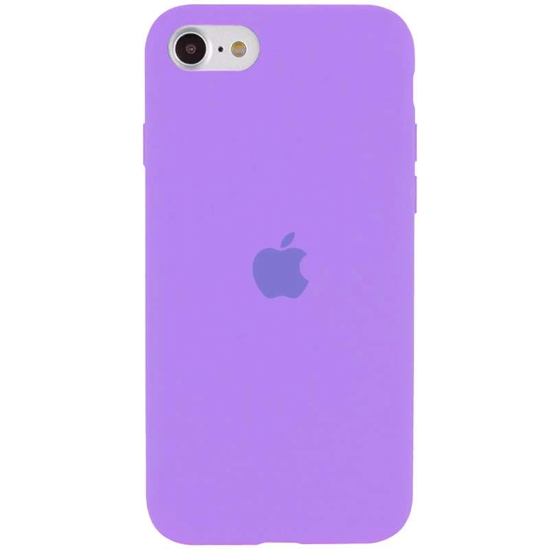 

Чехол Silicone Case с закрытым низом для Apple iPhone SE (2020) (Сиреневый / Dasheen), Бузковий / dasheen