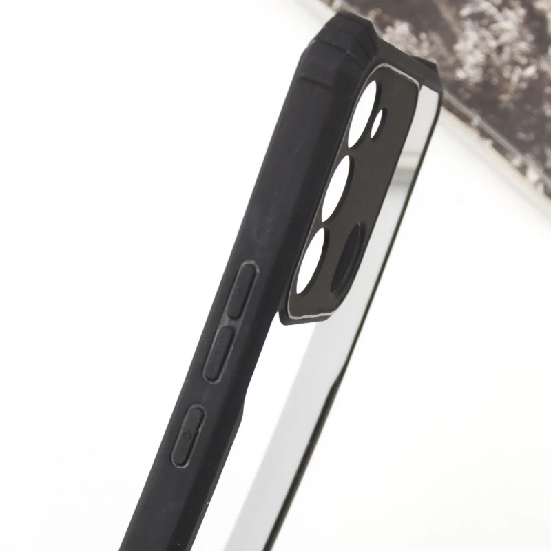 Чорний TPU+PC з посиленими кутами для Tecno Spark Go 2022 (KG5m) – Black. Фото 5 з 6