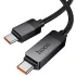 Дата кабель Hoco U154 Matrix Type-C to Type-C 60W (1m) – Black. Фото 6 з 6