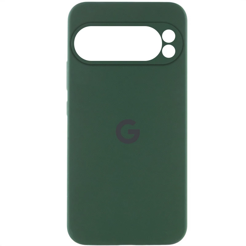 Чехол Silicone Case Lakshmi Premium L с закрытой камерой для Google Pixel 9 Pro – Зеленый / Cyprus Green. Фото 3 из 4