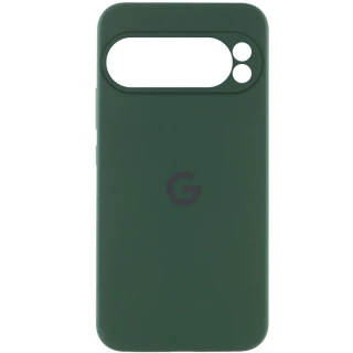 Чехол Silicone Case Lakshmi Premium L с закрытой камерой для Google Pixel 9 Pro — Зеленый / Cyprus Green