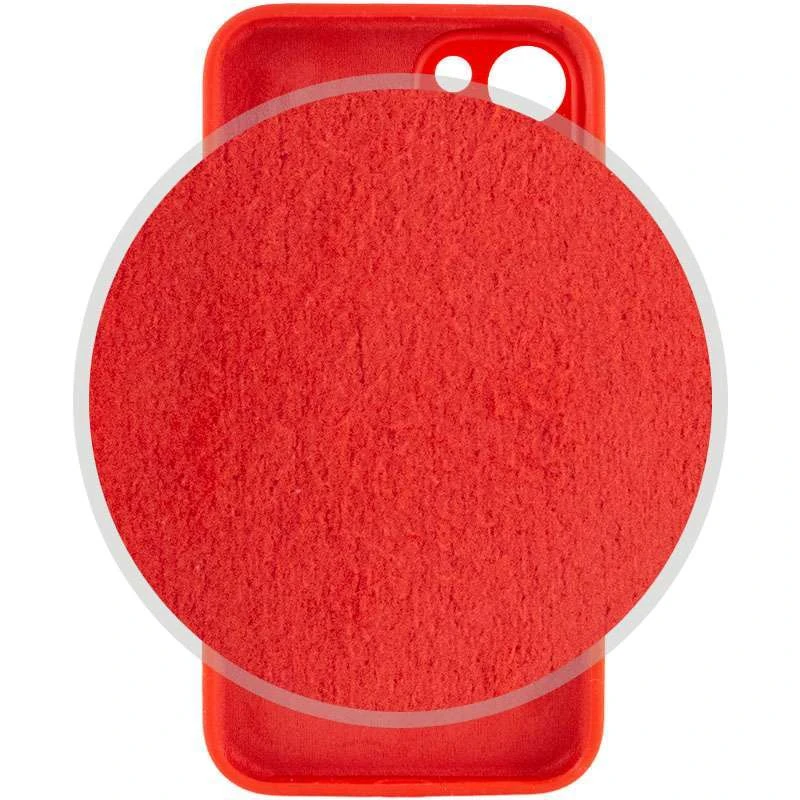 Чехол Silicone Case с защитой камеры для Apple iPhone 13 (6.1") – Красный / Red. Фото 3 из 4