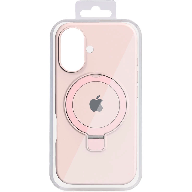 Силіконовий чохол Full Protective з кільцем-тримачем Apple iPhone 16 Plus – Pink. Фото 4 з 5
