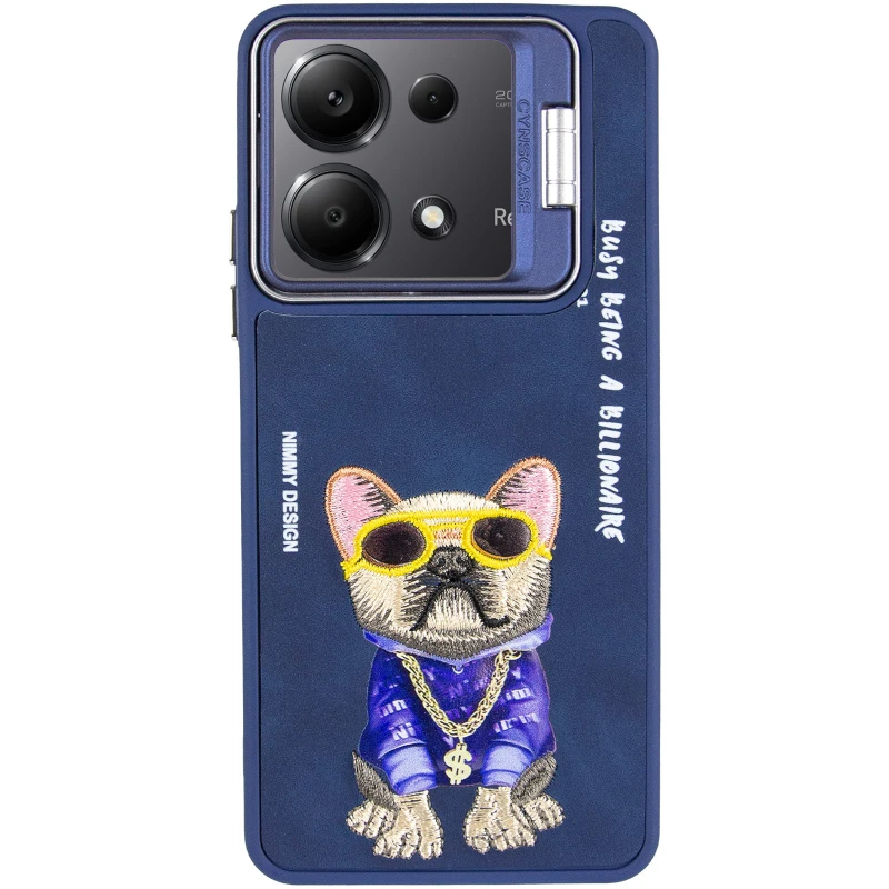 TPU+PC чехол с животными для Xiaomi Poco X6 – Blue Dog. Фото 5 из 13