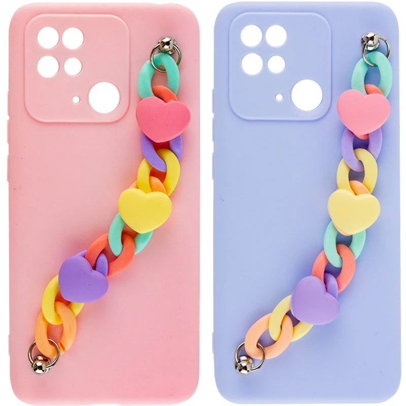 

Чохол Heart з ланцюгом на Xiaomi Redmi 10C