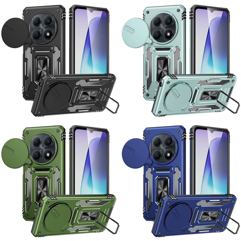 Ударопрочный чехол Square Ring c шторкой на камеру для Xiaomi Redmi Note 15 4G/5G (EU) фото 1 из 1