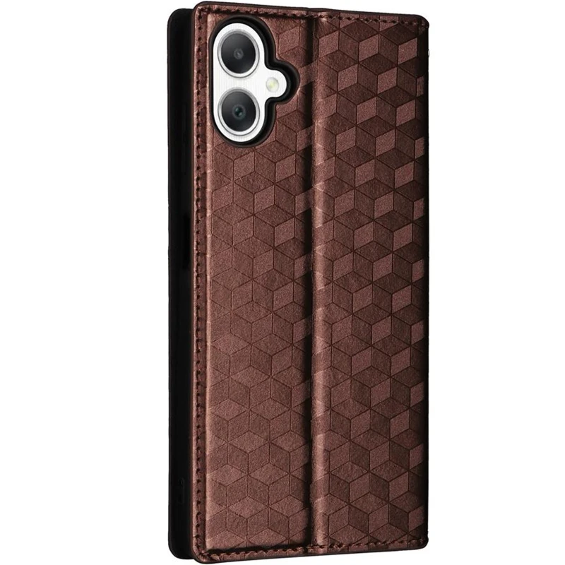 Шкіряний чохол-книжка Rhombus Book для Samsung Galaxy A07 – Brown. Фото 2 з 5