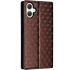 Шкіряний чохол-книжка Rhombus Book для Samsung Galaxy A07 – Brown. Фото 2 з 5