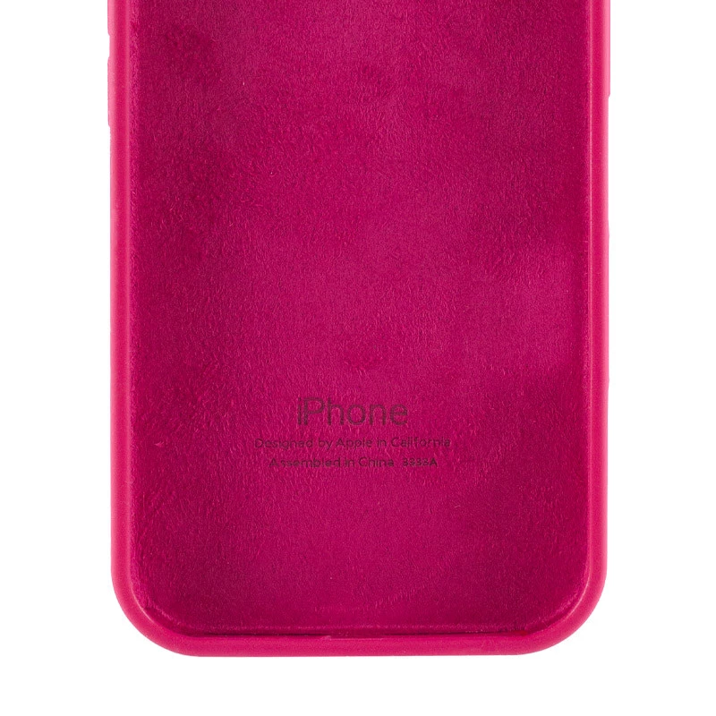 Чехол Silicone Case с закрытым низом для Apple iPhone 17e (6.1") – Красный / Rose Red. Фото 4 из 6