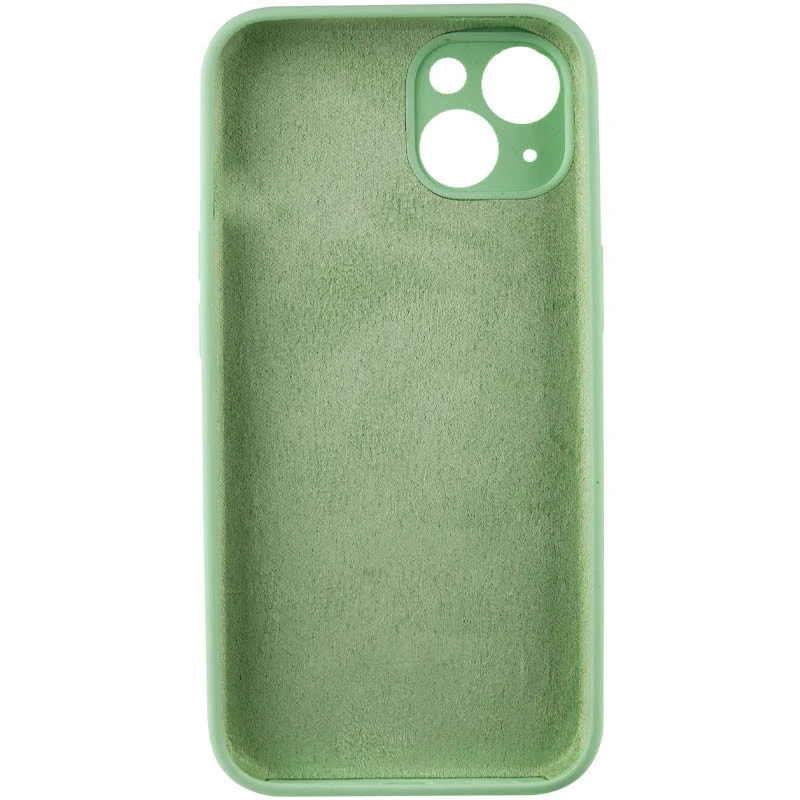 Чехол с защитой камеры Silicone Case для Apple iPhone 14 (6.1") – Зеленый / Pistachio. Фото 4 из 6