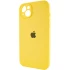 Чехол Silicone Case с защитой камеры для Apple iPhone 15 Plus (6.7") – Желтый / Yellow. Фото 5 из 14