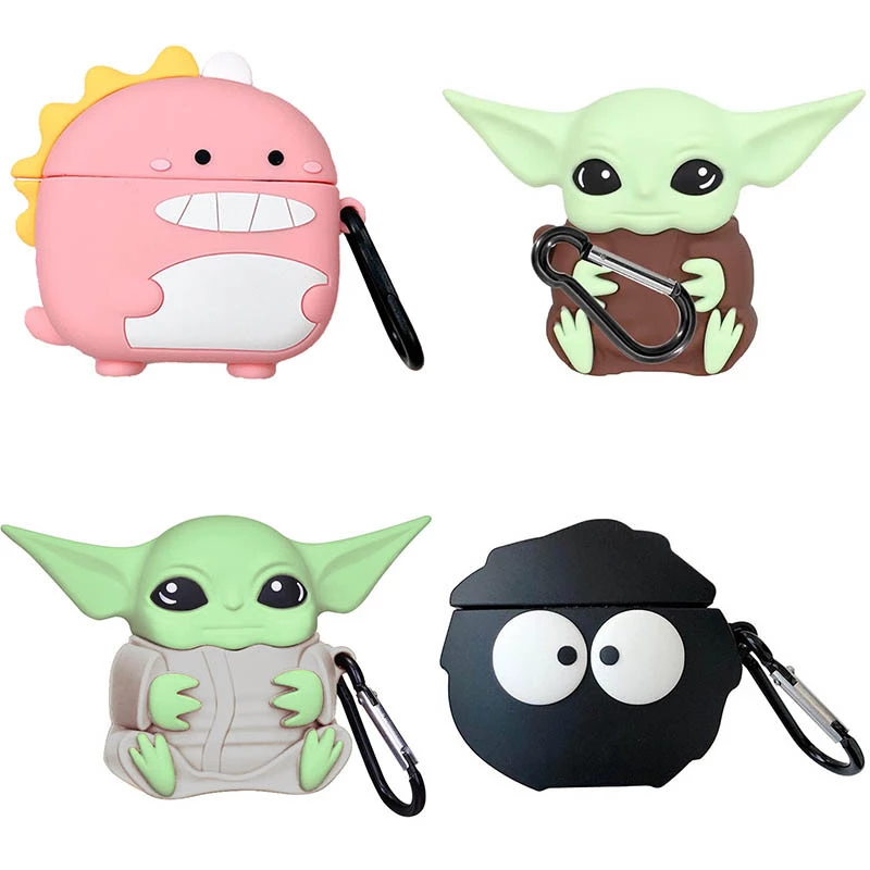 Силіконовий футляр Cartoons&Heroes для навушників AirPods 1/2 + карабін фото 1 з 1