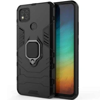 Протиударний чохол Transformer з кільцем на Xiaomi Redmi 9C фото 1 Протиударний чохол Transformer з кільцем на Xiaomi Redmi 9C фото 1 з 6