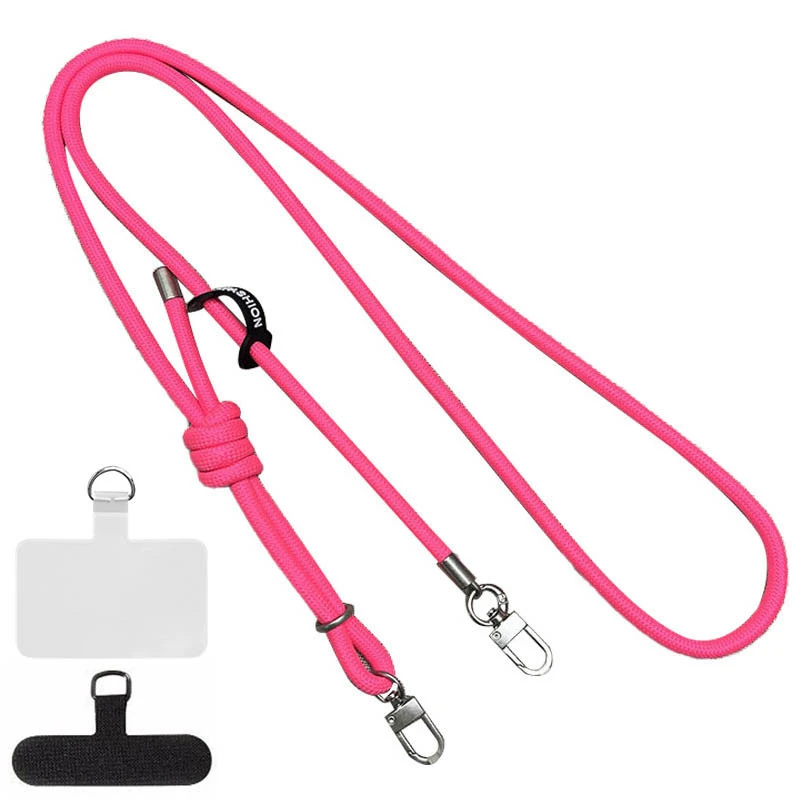 Шнурок із двома кріпленнями (8 мм) 150 см – Barbie Pink. Фото 1 з 3