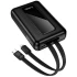 Портативний ЗП Power Bank Hoco J162A Full power 22.5W+PD20W with 2 cables 20000 mAh – Black. Фото 6 з 6