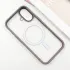 TPU+PC чехол Metal Buttons with Magnetic Fit для Apple iPhone 16 – Серый / Grey. Фото 3 из 6
