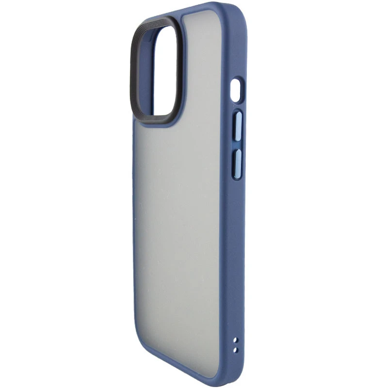 TPU+PC з металевими кнопками на Apple iPhone 15 (6.1") – Синій / Navy Blue. Фото 4 з 6