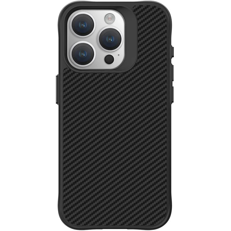 TPU+PC чохол Space Carbon collection для Apple iPhone 15 Pro Max (6.7") – Black. Фото 2 з 3