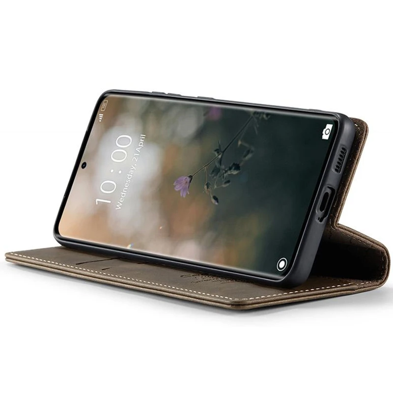 Шкіряний чохол-книжка CaseMe Velvet Matte для Xiaomi Redmi Note 15 Pro 5G – Coffee. Фото 4 з 5