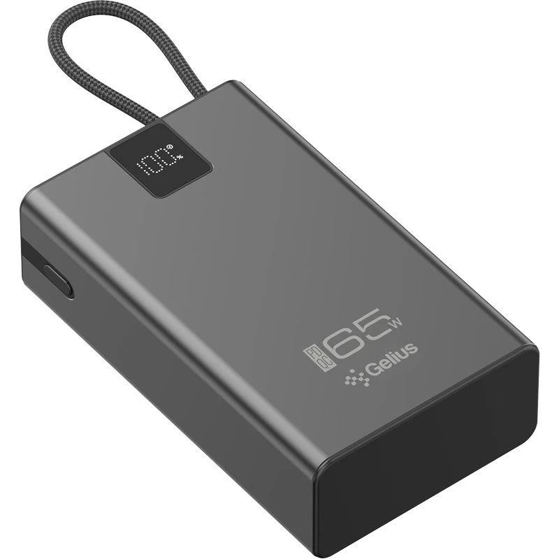 Портативний ЗП Power Bank Gelius Veyron GP-PB312 65W QC+PD 20000 mAh – Black. Фото 7 з 8
