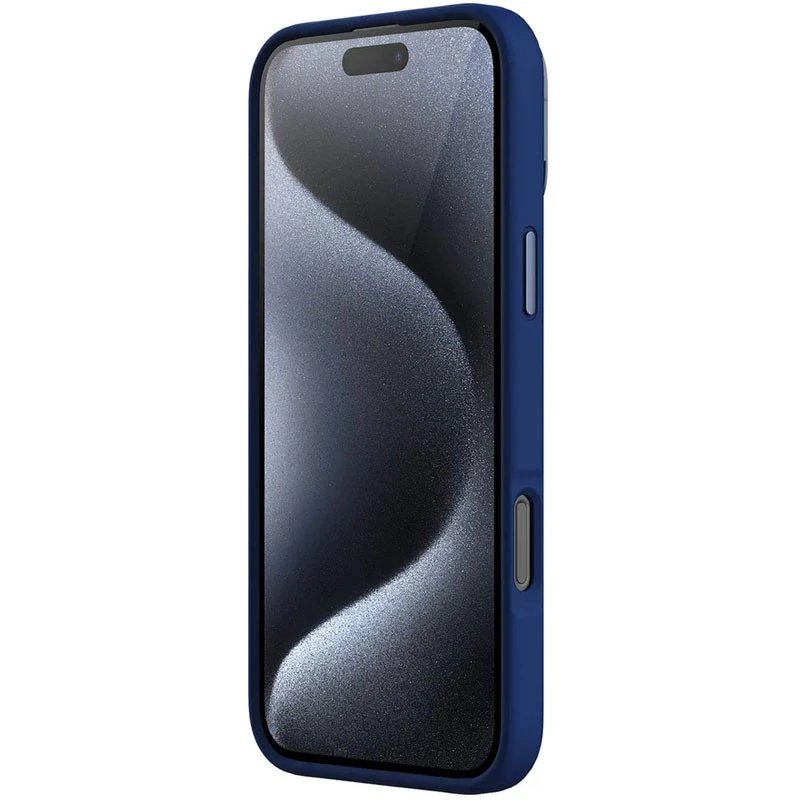 Чехол Silicone Nillkin LensWing Prop Magnetic для Apple iPhone 16 Pro Max – Синий / Blue. Фото 10 из 14